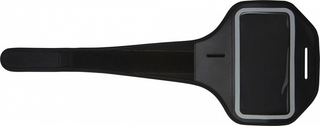 Браслет Haile для смартфона с отображением дисплея и прозрачным чехлом, черный с логотипом в Астрахани заказать по выгодной цене в кибермаркете AvroraStore