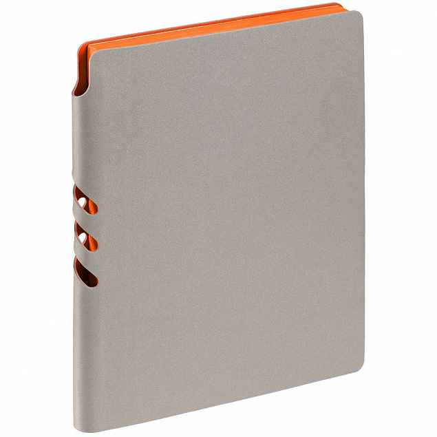 Набор Flexpen, серебристо-оранжевый с логотипом в Астрахани заказать по выгодной цене в кибермаркете AvroraStore