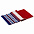 Шарф Happy View, красный с синим с логотипом в Астрахани заказать по выгодной цене в кибермаркете AvroraStore