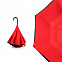 Зонт-трость механический  Chaplin, черно-красный с логотипом в Астрахани заказать по выгодной цене в кибермаркете AvroraStore