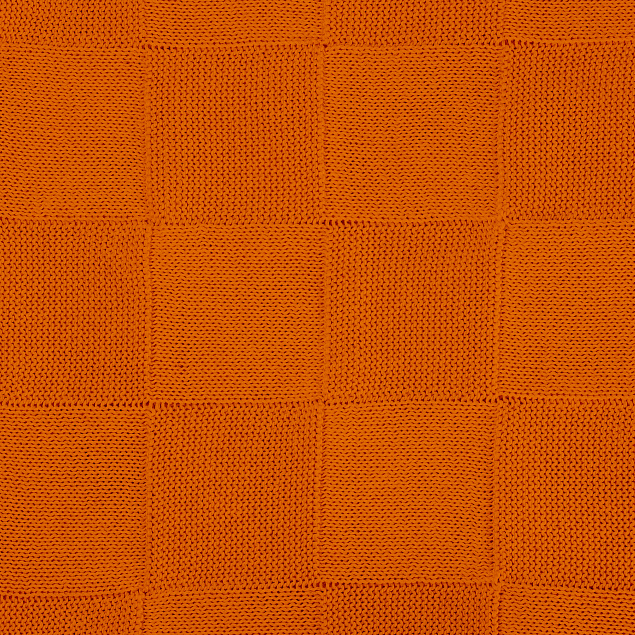Плед Cella вязаный, оранжевый (без подарочной коробки) с логотипом в Астрахани заказать по выгодной цене в кибермаркете AvroraStore