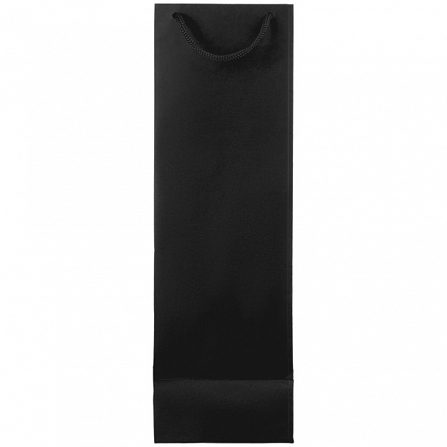 Пакет под бутылку Vindemia, черный с логотипом в Астрахани заказать по выгодной цене в кибермаркете AvroraStore