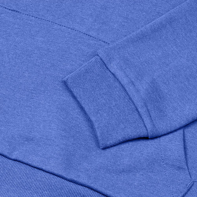 Толстовка с капюшоном унисекс Hoodie, ярко-синий меланж с логотипом в Астрахани заказать по выгодной цене в кибермаркете AvroraStore