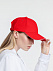 Бейсболка Generic, красная с белым кантом с логотипом в Астрахани заказать по выгодной цене в кибермаркете AvroraStore