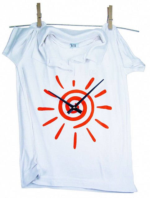 Часы «Рубашка», белые с логотипом в Астрахани заказать по выгодной цене в кибермаркете AvroraStore
