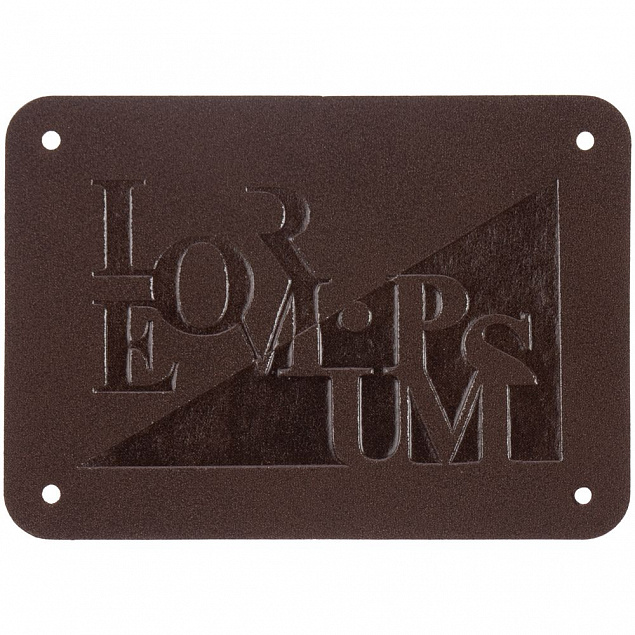 Лейбл Etha Nubuсk, XL, темно-коричневый с логотипом в Астрахани заказать по выгодной цене в кибермаркете AvroraStore