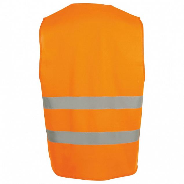 Жилет светоотражающий SECURE PRO, оранжевый неон с логотипом в Астрахани заказать по выгодной цене в кибермаркете AvroraStore