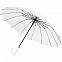 Прозрачный зонт-трость Clear 16 с логотипом в Астрахани заказать по выгодной цене в кибермаркете AvroraStore