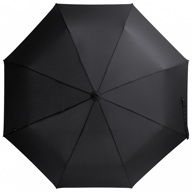 Зонт складной Floyd с кольцом, черный с логотипом в Астрахани заказать по выгодной цене в кибермаркете AvroraStore