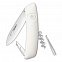 Швейцарский нож D01, белый с логотипом в Астрахани заказать по выгодной цене в кибермаркете AvroraStore