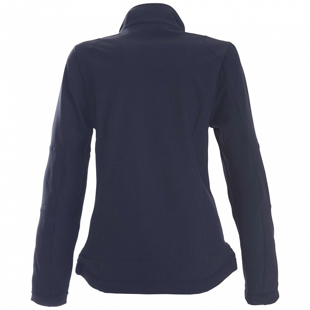 Куртка софтшелл женская TRIAL LADY, темно-синяя с логотипом в Астрахани заказать по выгодной цене в кибермаркете AvroraStore