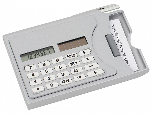 Визитница «Бухгалтер» с калькулятором и ручкой с логотипом в Астрахани заказать по выгодной цене в кибермаркете AvroraStore