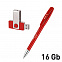 Набор ручка + флеш-карта 16Гб в футляре с логотипом в Астрахани заказать по выгодной цене в кибермаркете AvroraStore