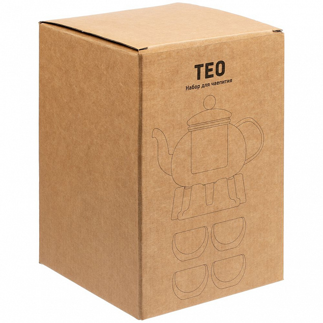 Чайный набор на 4 персоны Teo с логотипом в Астрахани заказать по выгодной цене в кибермаркете AvroraStore
