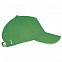 Бейсболка LONG BEACH, ярко-зеленая с белым с логотипом в Астрахани заказать по выгодной цене в кибермаркете AvroraStore