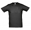 Футболка стретч мужская MILANO 190 черная с логотипом в Астрахани заказать по выгодной цене в кибермаркете AvroraStore