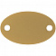 Шильдик металлический Alfa Oval, золотистый с логотипом в Астрахани заказать по выгодной цене в кибермаркете AvroraStore