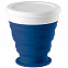 Складной стакан Astrada, синий с логотипом в Астрахани заказать по выгодной цене в кибермаркете AvroraStore