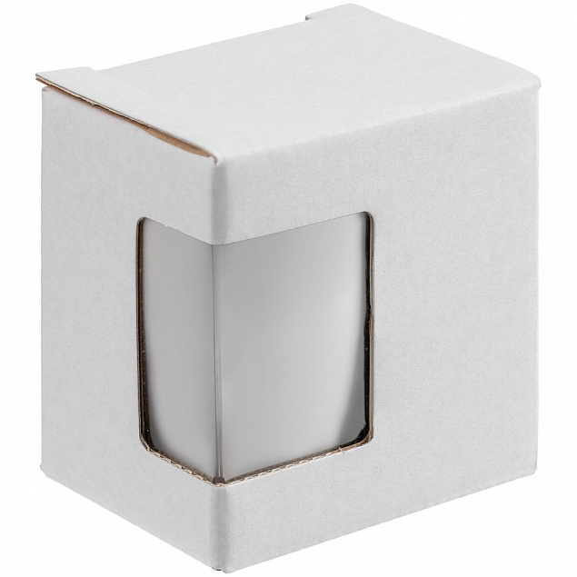 Коробка с окном Lilly, белая с логотипом в Астрахани заказать по выгодной цене в кибермаркете AvroraStore
