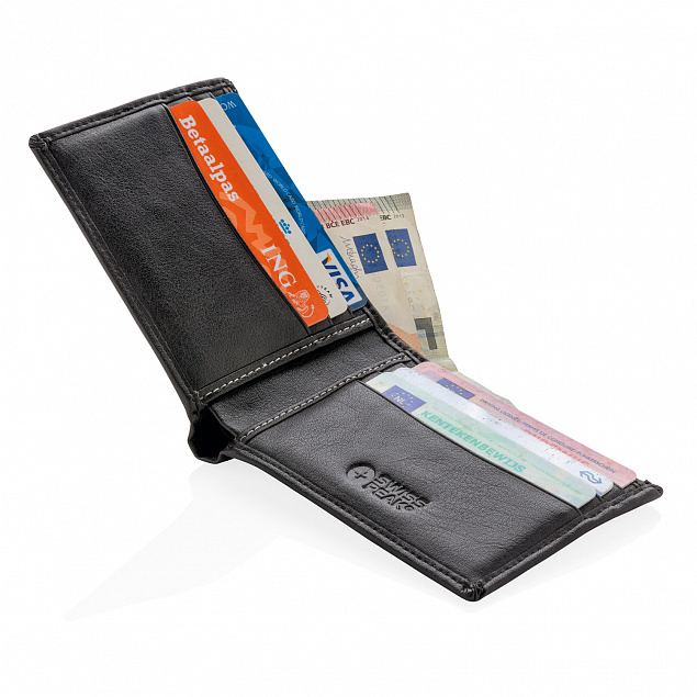 Бумажник Swiss Peak с защитой от сканирования RFID с логотипом в Астрахани заказать по выгодной цене в кибермаркете AvroraStore