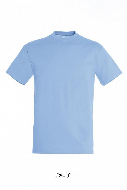 Фуфайка (футболка) REGENT мужская,Голубой L с логотипом в Астрахани заказать по выгодной цене в кибермаркете AvroraStore