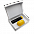 Набор Hot Box Duo CB grey (черный с желтым) с логотипом в Астрахани заказать по выгодной цене в кибермаркете AvroraStore