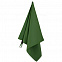 Спортивное полотенце Atoll Medium, темно-зеленое с логотипом в Астрахани заказать по выгодной цене в кибермаркете AvroraStore
