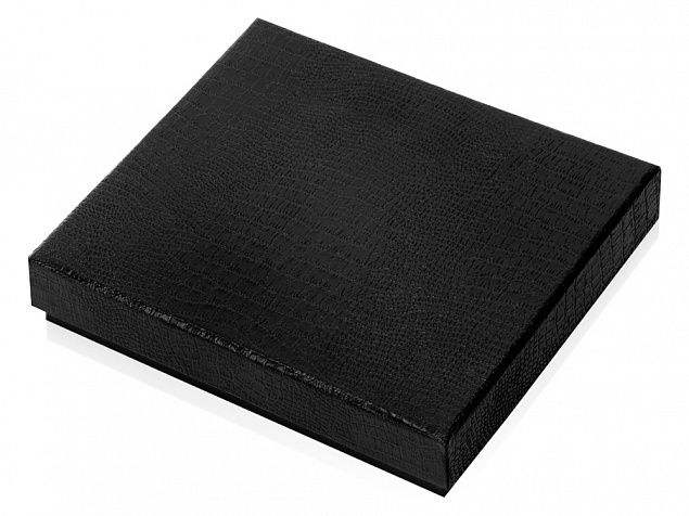 Подарочная коробка 13 х 14,8 х 2,9 см, черный с логотипом в Астрахани заказать по выгодной цене в кибермаркете AvroraStore