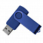 USB flash-карта DOT (16Гб), синий, 5,8х2х1,1см, пластик, металл с логотипом в Астрахани заказать по выгодной цене в кибермаркете AvroraStore