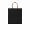 Пакет бумажный HAYA, Черный с логотипом в Астрахани заказать по выгодной цене в кибермаркете AvroraStore