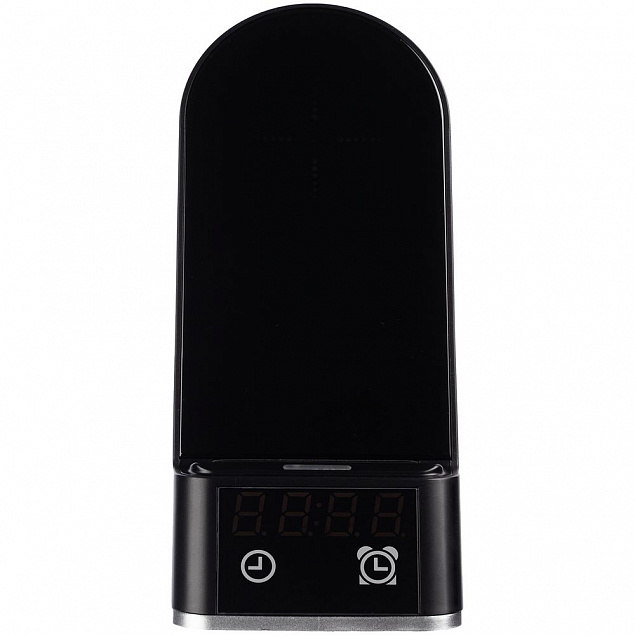 Зарядная станция c часами E-Store для смартфона, часов и наушников, черная с логотипом в Астрахани заказать по выгодной цене в кибермаркете AvroraStore