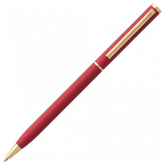 Ручка шариковая Hotel Gold, ver.2, красная с логотипом в Астрахани заказать по выгодной цене в кибермаркете AvroraStore