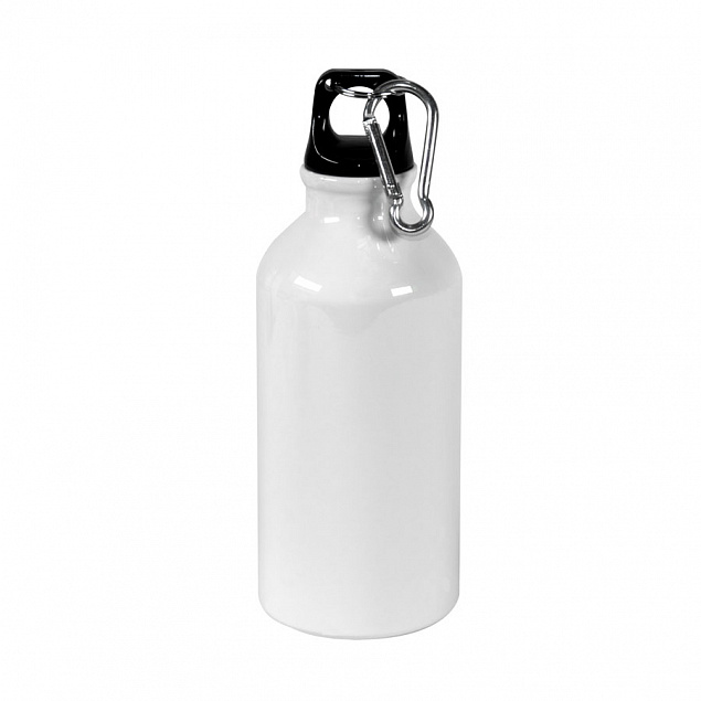 Бутылка для воды с карабином GREIMS, под сублимацию, 400 мл с логотипом в Астрахани заказать по выгодной цене в кибермаркете AvroraStore