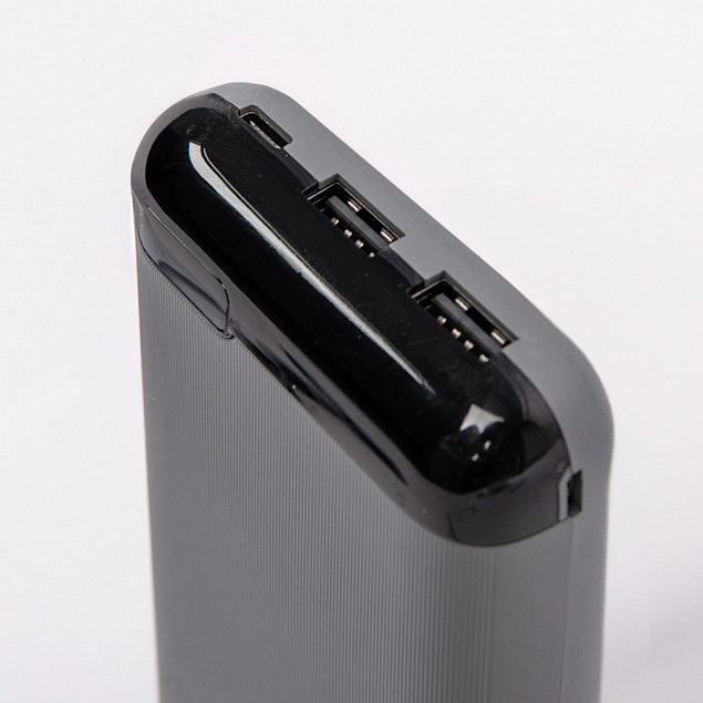 Универсальный аккумулятор OMG Num 20 (20000 мАч), серый, 14,6х7.0х2,75 см с логотипом в Астрахани заказать по выгодной цене в кибермаркете AvroraStore