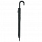 Зонт-трость Lui, черный с логотипом в Астрахани заказать по выгодной цене в кибермаркете AvroraStore