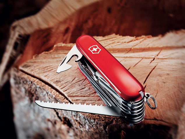 Нож перочинный «Swiss Champ», 91 мм, 33 функции с логотипом в Астрахани заказать по выгодной цене в кибермаркете AvroraStore