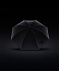 Зонт-трость с фактурной тканью Ricardo, черный с логотипом в Астрахани заказать по выгодной цене в кибермаркете AvroraStore