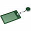 Чехол для пропуска с ретрактором Devon, темно -зеленый с логотипом в Астрахани заказать по выгодной цене в кибермаркете AvroraStore