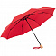 Зонт складной OkoBrella, красный с логотипом в Астрахани заказать по выгодной цене в кибермаркете AvroraStore