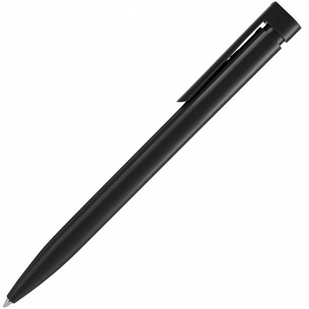 Ручка шариковая Liberty Polished, черная с логотипом в Астрахани заказать по выгодной цене в кибермаркете AvroraStore