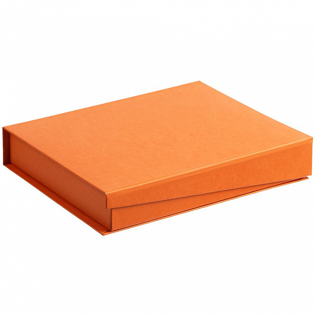 Коробка Duo под ежедневник и ручку, оранжевая с логотипом в Астрахани заказать по выгодной цене в кибермаркете AvroraStore