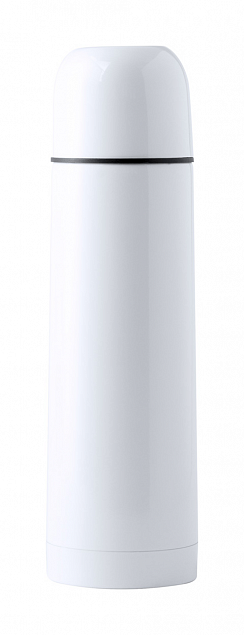 Термос,500 мл,белый с логотипом в Астрахани заказать по выгодной цене в кибермаркете AvroraStore