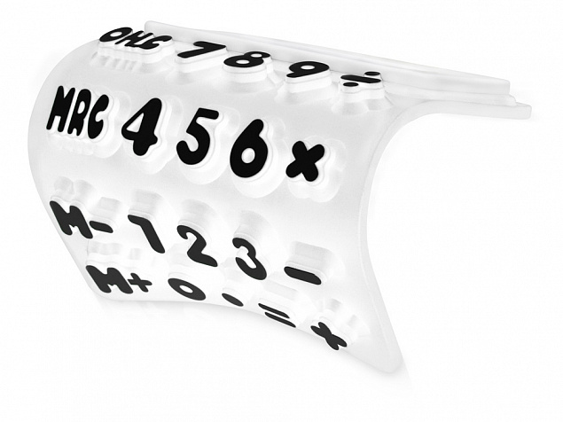 Калькулятор Splitz, белый с логотипом в Астрахани заказать по выгодной цене в кибермаркете AvroraStore