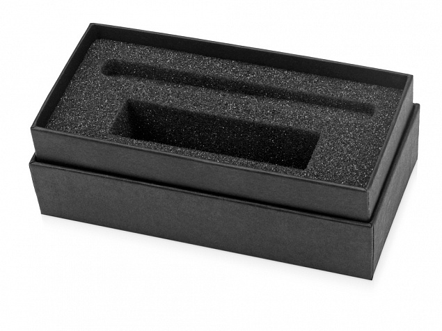 Коробка подарочная Smooth S для зарядного устройства и ручки с логотипом в Астрахани заказать по выгодной цене в кибермаркете AvroraStore