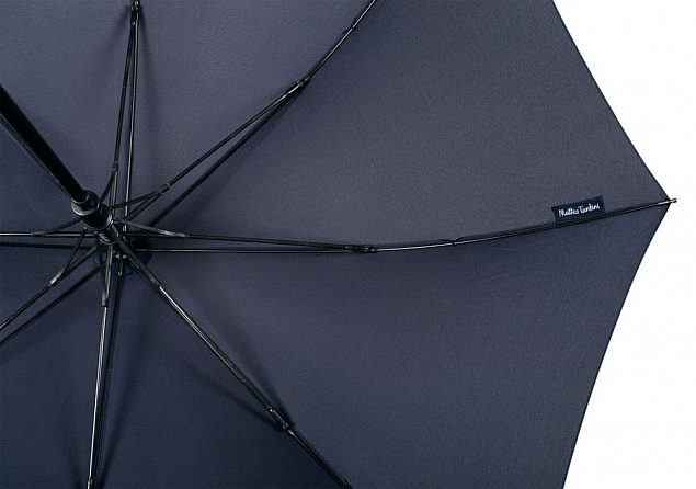 Зонт-трость Alessio, темно-синий с логотипом в Астрахани заказать по выгодной цене в кибермаркете AvroraStore