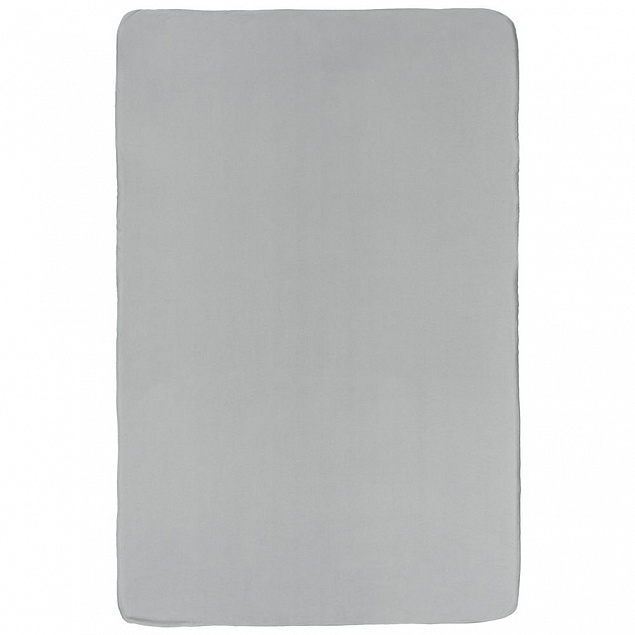 Флисовый плед Warm&Peace XL, серый с логотипом в Астрахани заказать по выгодной цене в кибермаркете AvroraStore