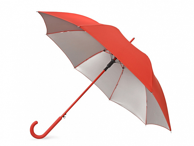 Зонт-трость Silver Color с логотипом в Астрахани заказать по выгодной цене в кибермаркете AvroraStore