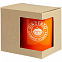 Коробка для кружки с окошком, крафт с логотипом в Астрахани заказать по выгодной цене в кибермаркете AvroraStore