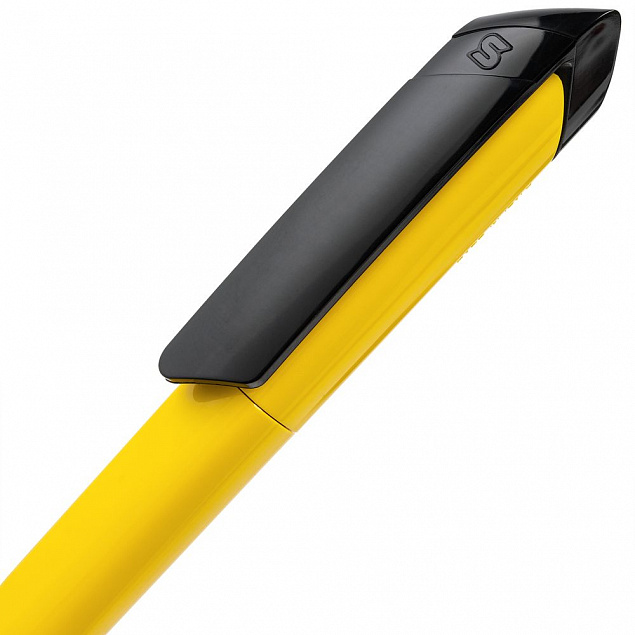 Ручка шариковая S Bella Extra, желтая с логотипом в Астрахани заказать по выгодной цене в кибермаркете AvroraStore