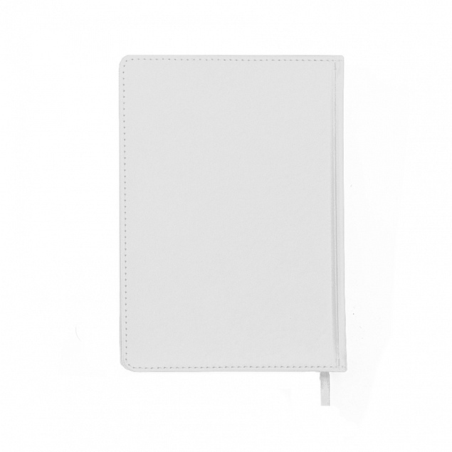 Ежедневник недатированный Campbell, А5,  белый, белый блок с логотипом в Астрахани заказать по выгодной цене в кибермаркете AvroraStore